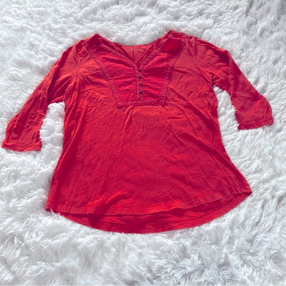 Eddie Bauer 3/4 Length Sleeve Shirt
